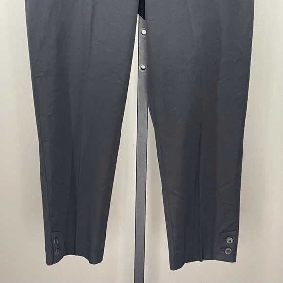 NEW Talbots Pants Womens 8 black straight leg ankle preppy classic - Picture 3 of 9